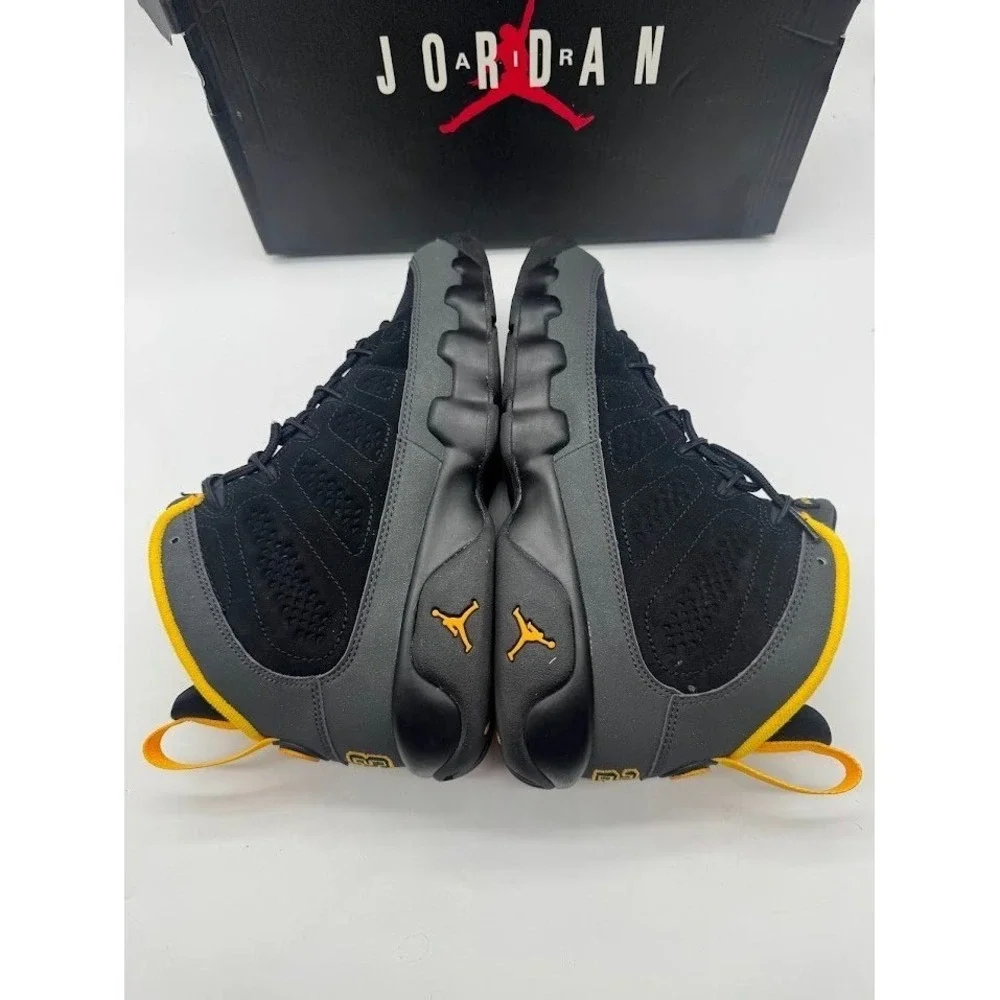 Air Jordan 9 Retro GS Black University Gold 302359-070 Size 7Y Kids Sneakers